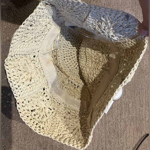 NWT Forever 21 Natural Straw Bucket Hat - Picture 7 of 7